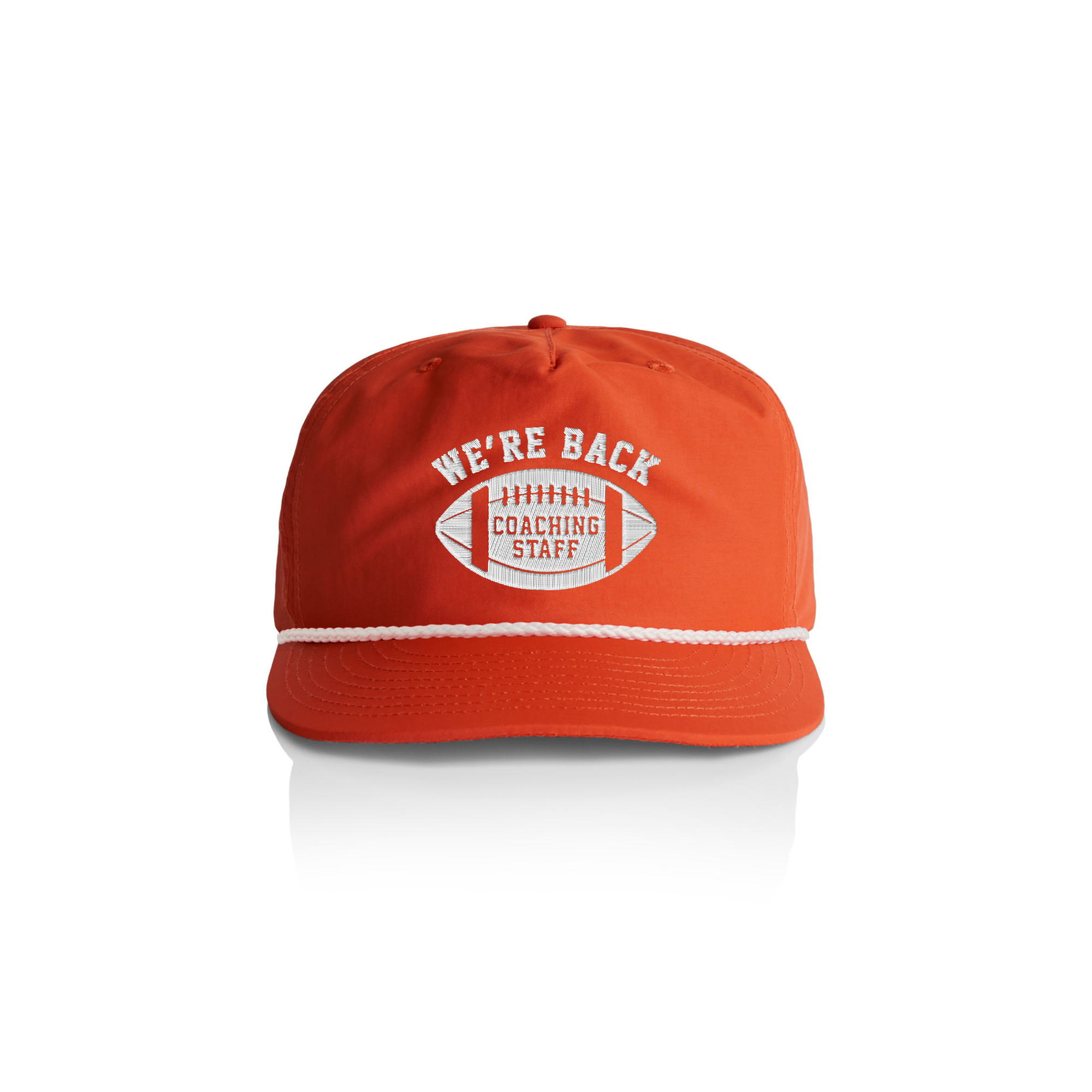 Coaching Staff Nylon Rope Cap - Nebraska Hat - Side View | We're Back Co.