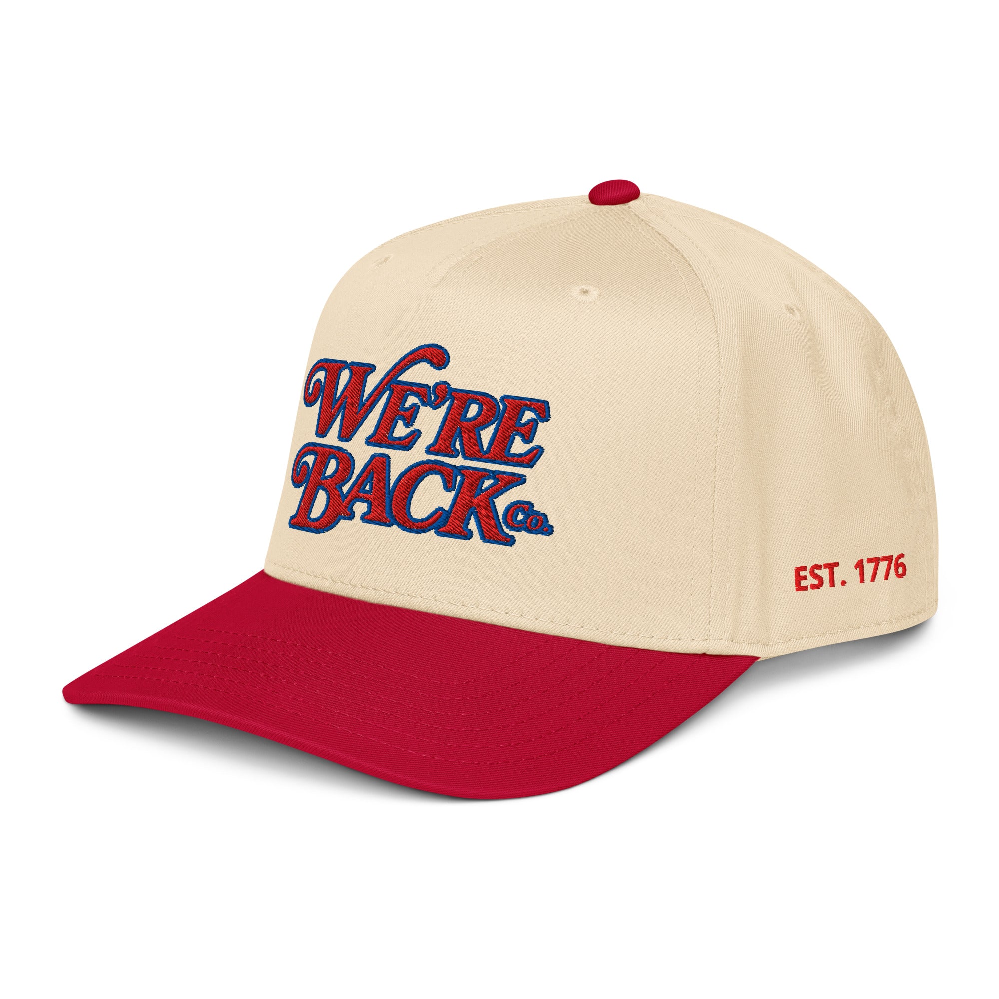 Gold Standard 5 Panel detail - Nebraska Hat | We're Back Co.