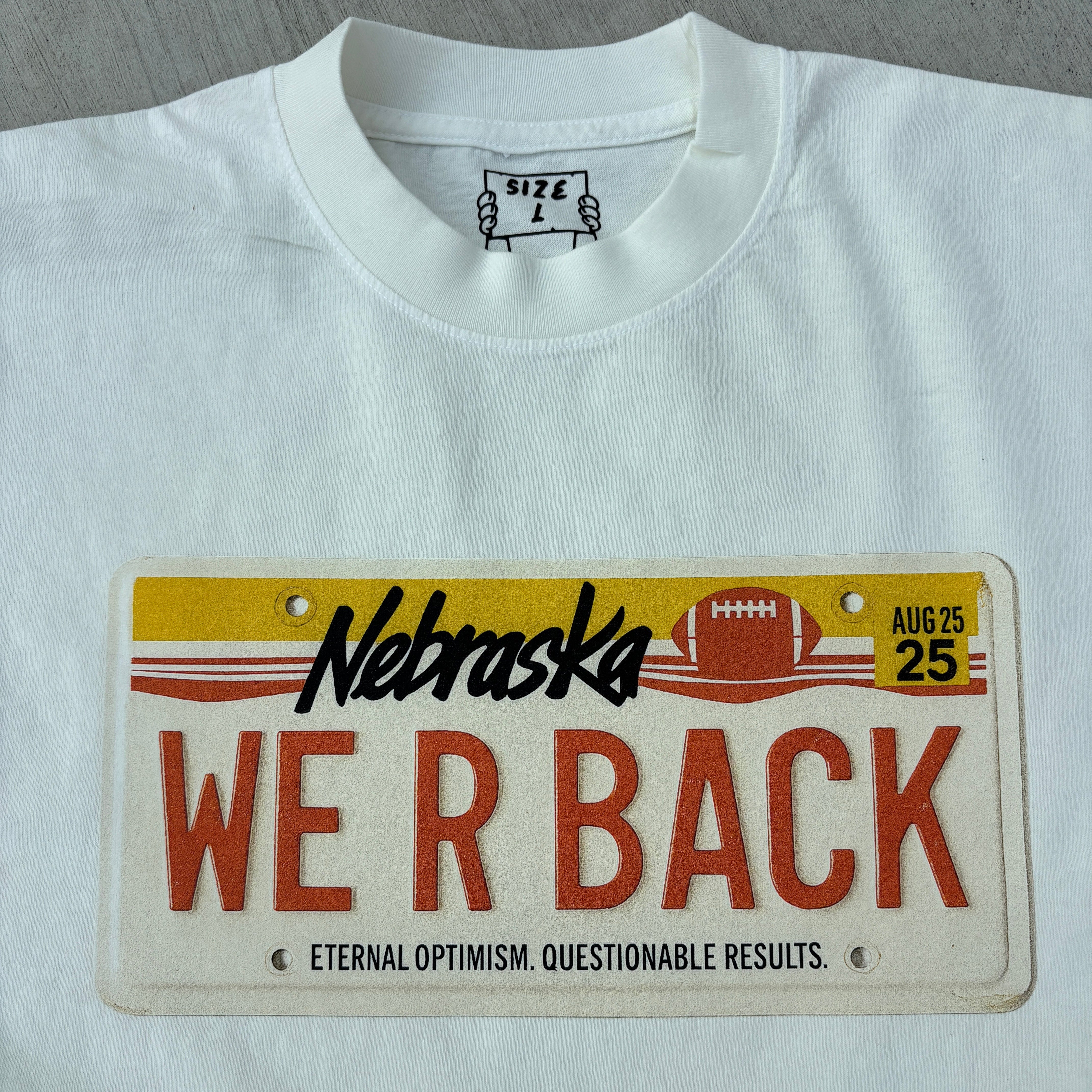 WE R BACK License Plate Tee