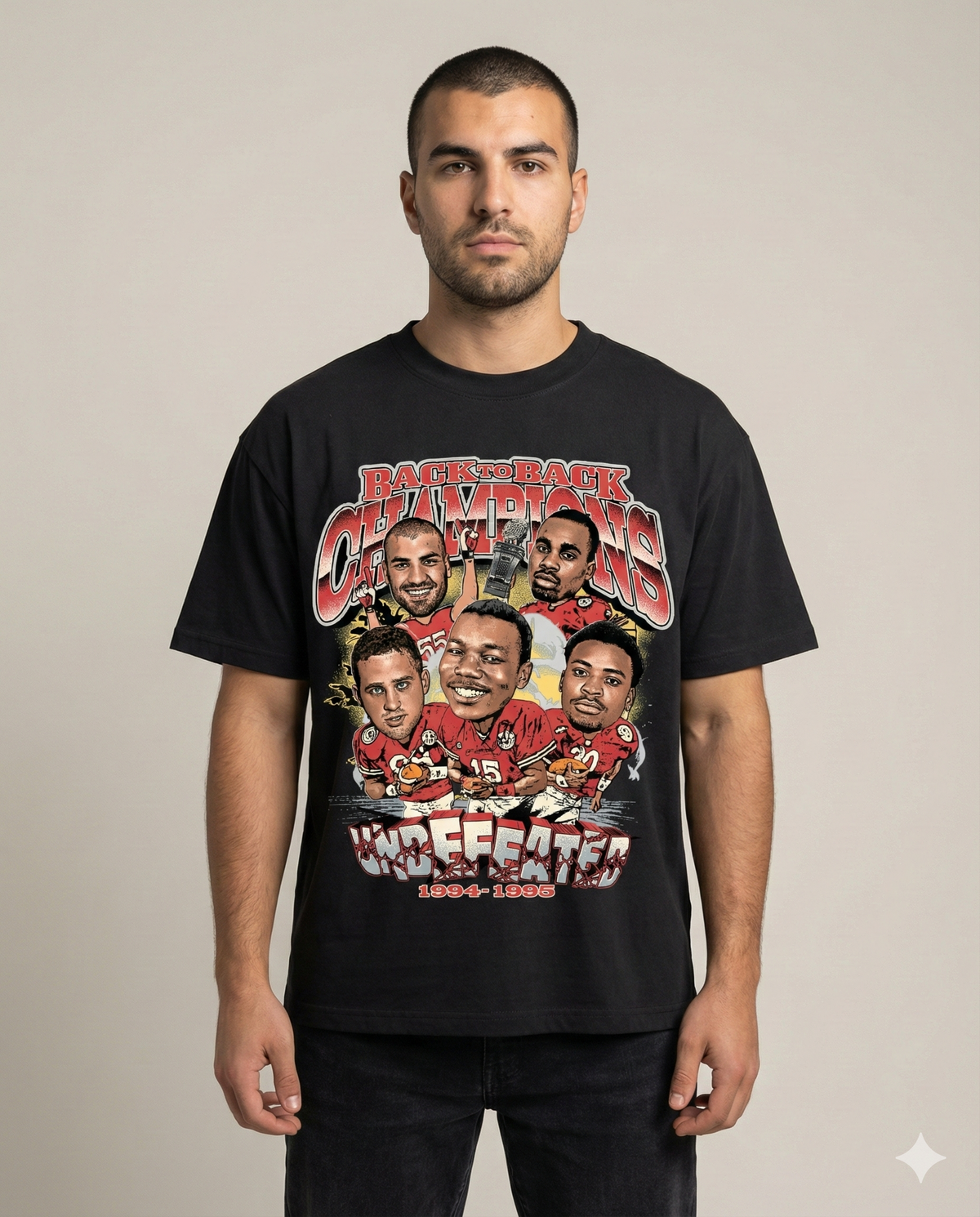 Undefeated Tee - Black | Nebraska Tee | We