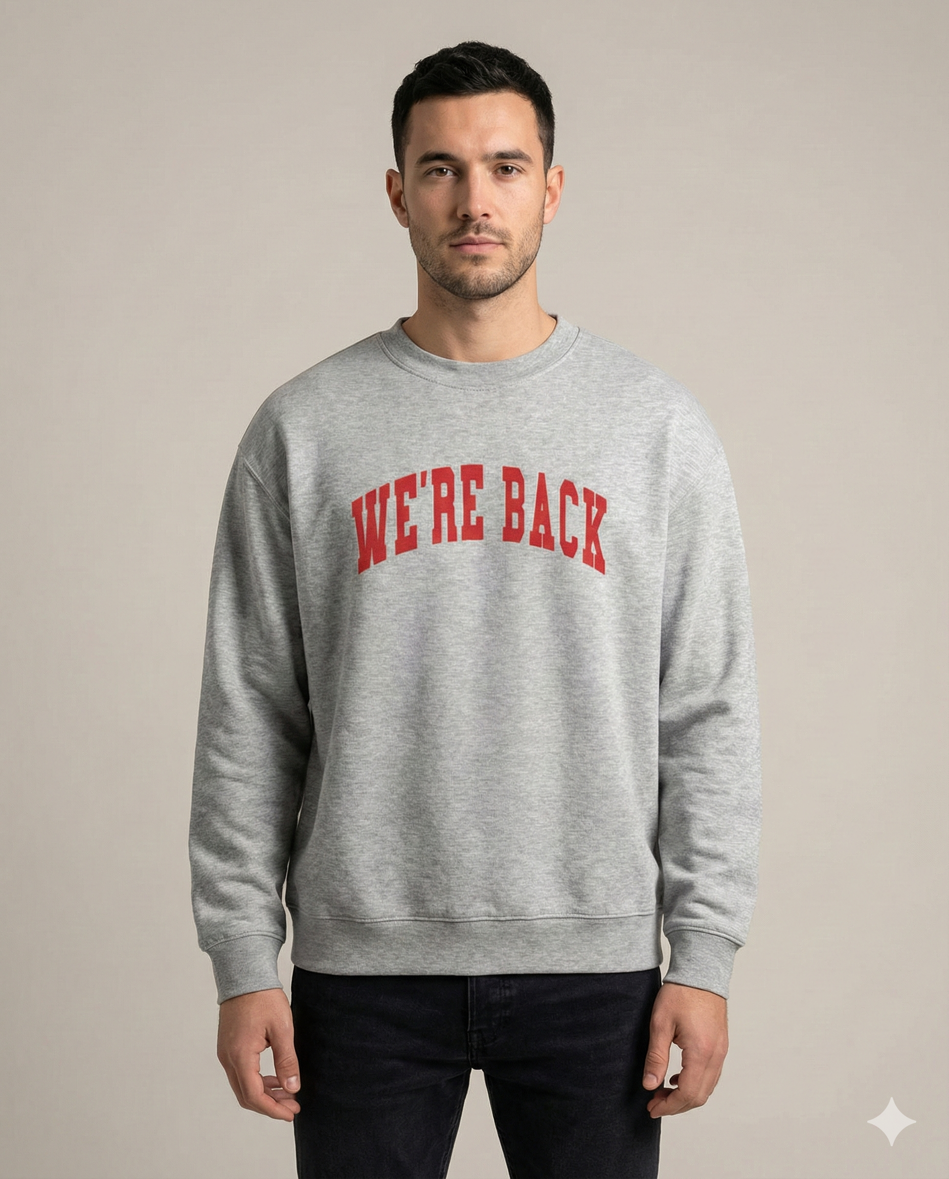 Arch Crewneck Heather Grey