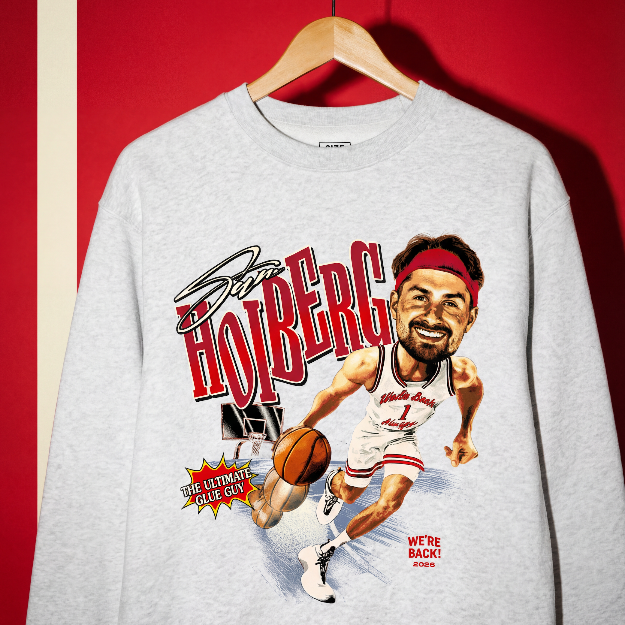 Sam Hoiberg Ultimate Glue Guy Crewneck - Studio Shot