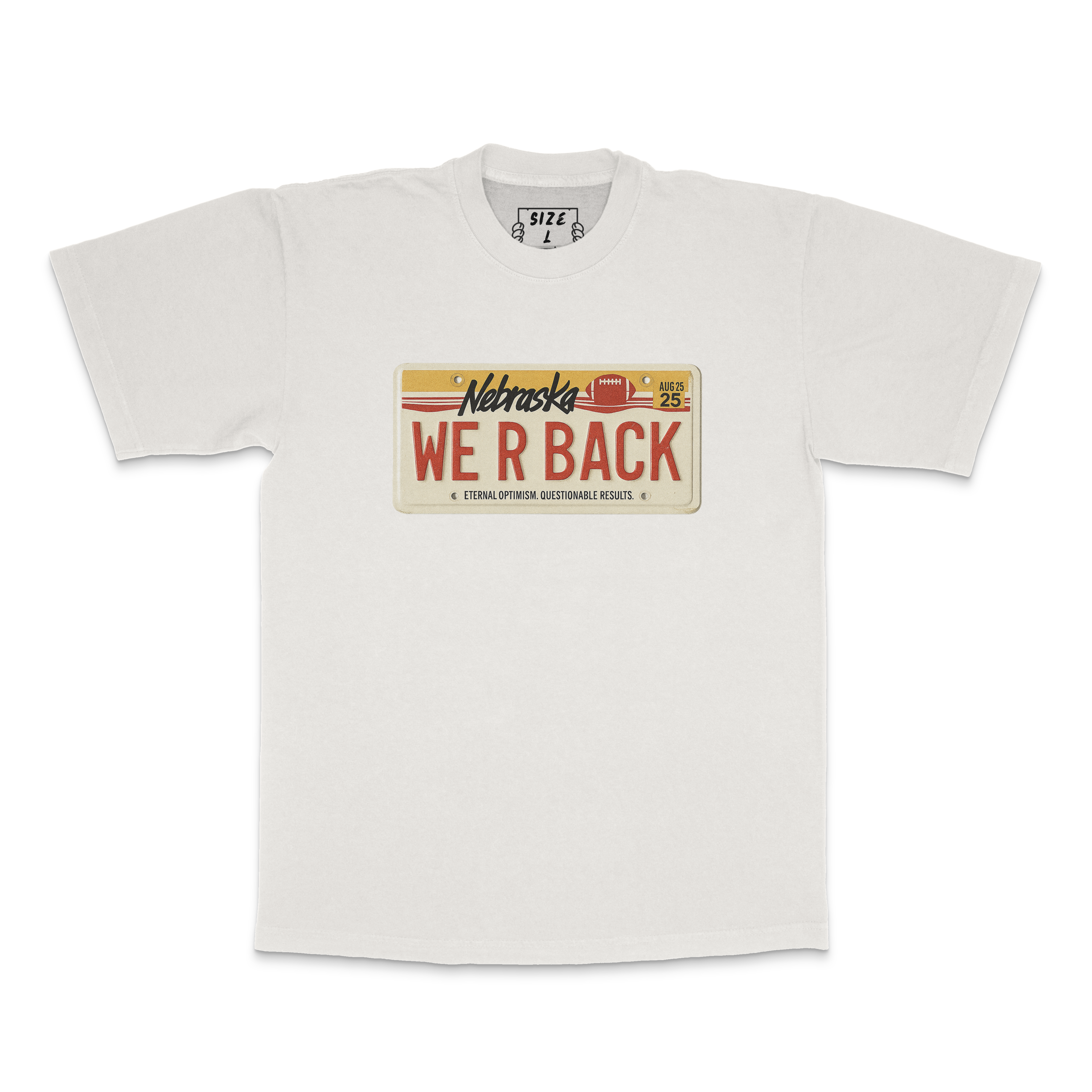 WE R BACK License Plate Tee
