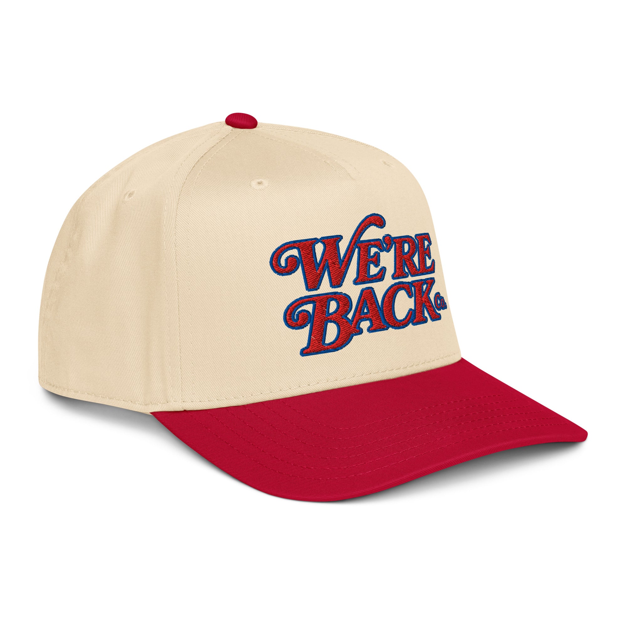 Gold Standard 5 Panel lifestyle view - Nebraska Hat | We're Back Co.