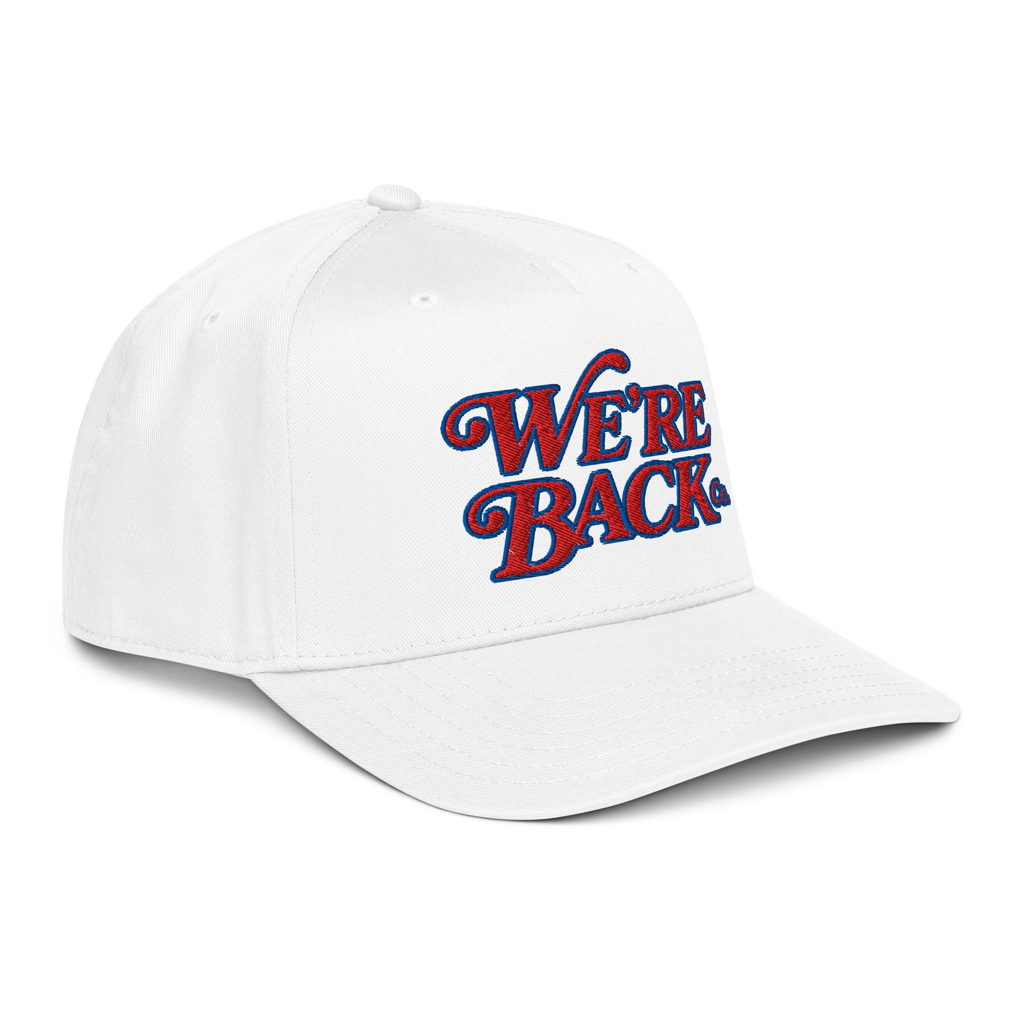 Gold Standard 5 Panel lifestyle view - Nebraska Hat | We're Back Co.