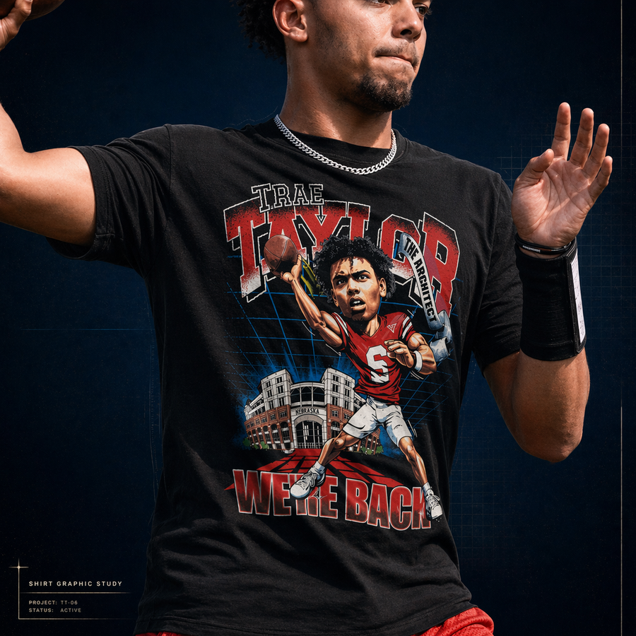 Trae Taylor portrait in the Architect tee
