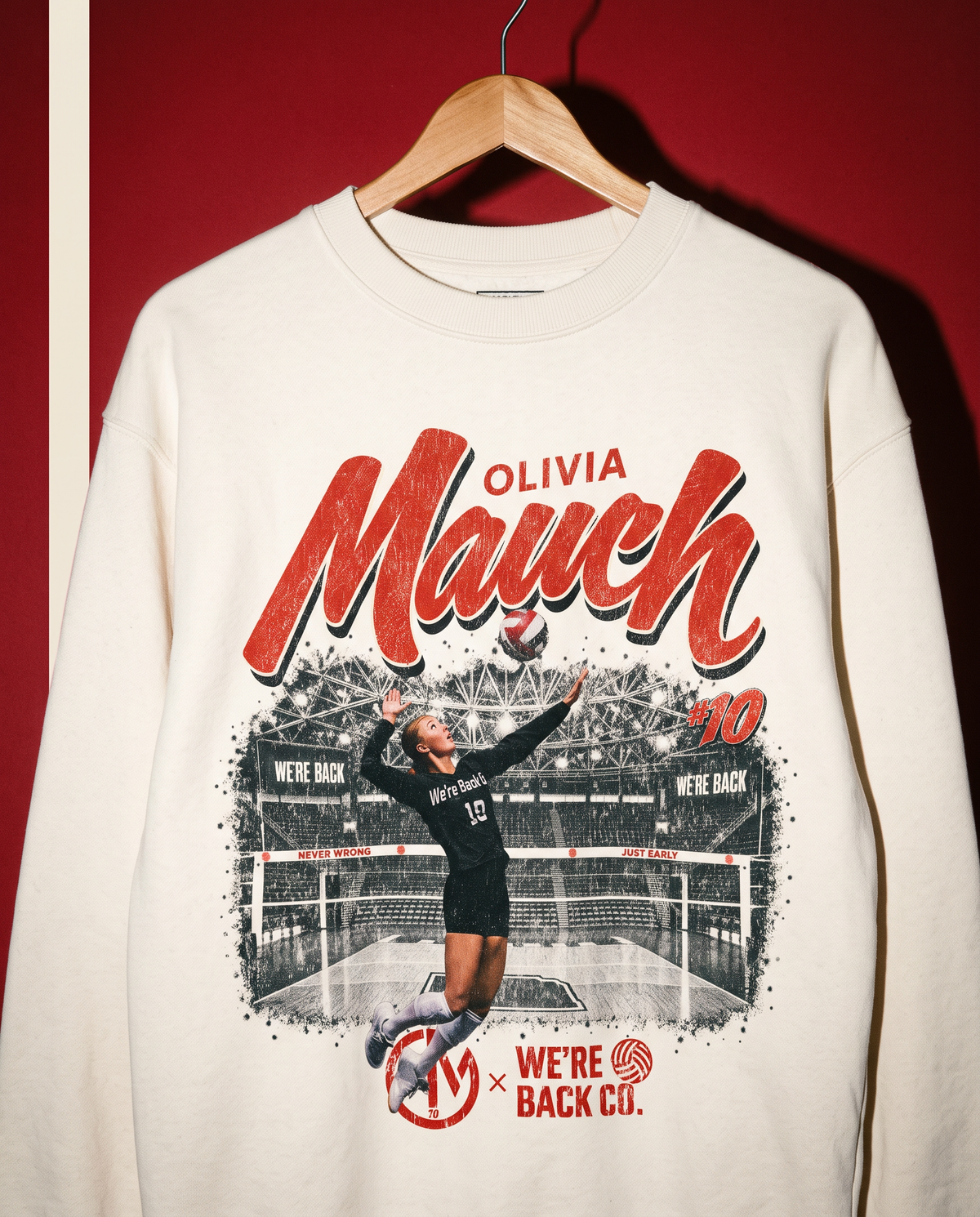 Olivia Mauch 'Different Color' Crewneck - Ecru