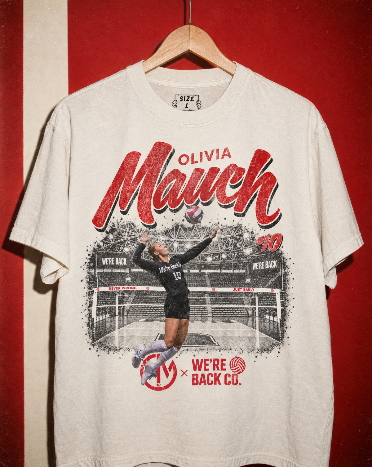 Olivia Mauch 'Different Color' Tee - Faded Ecru