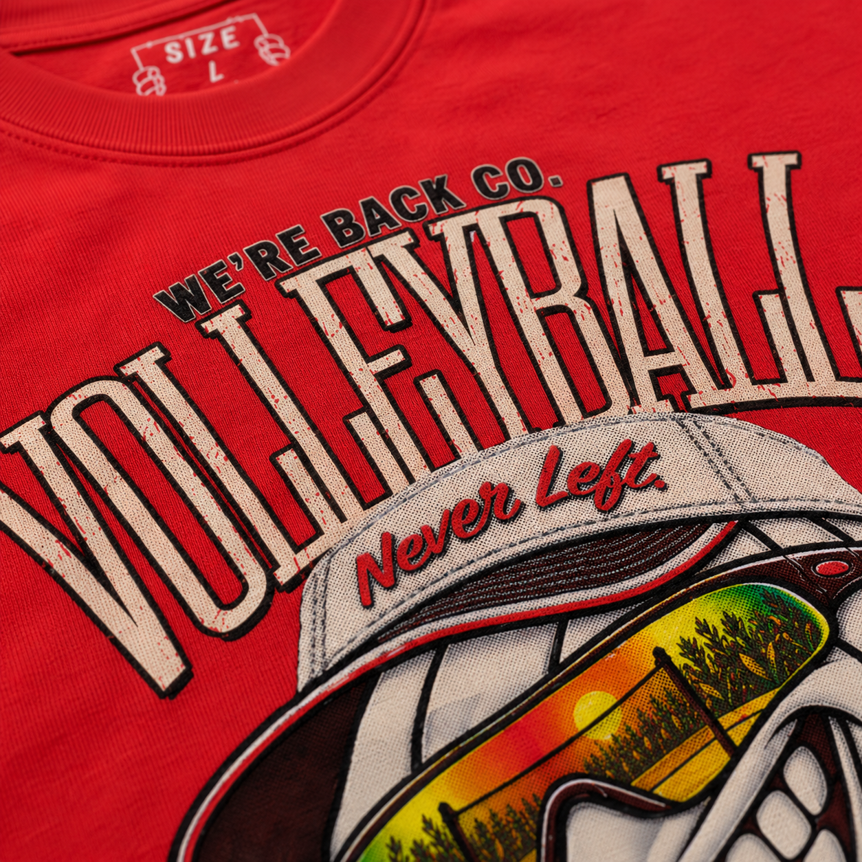 Never Left Volleyball Tee