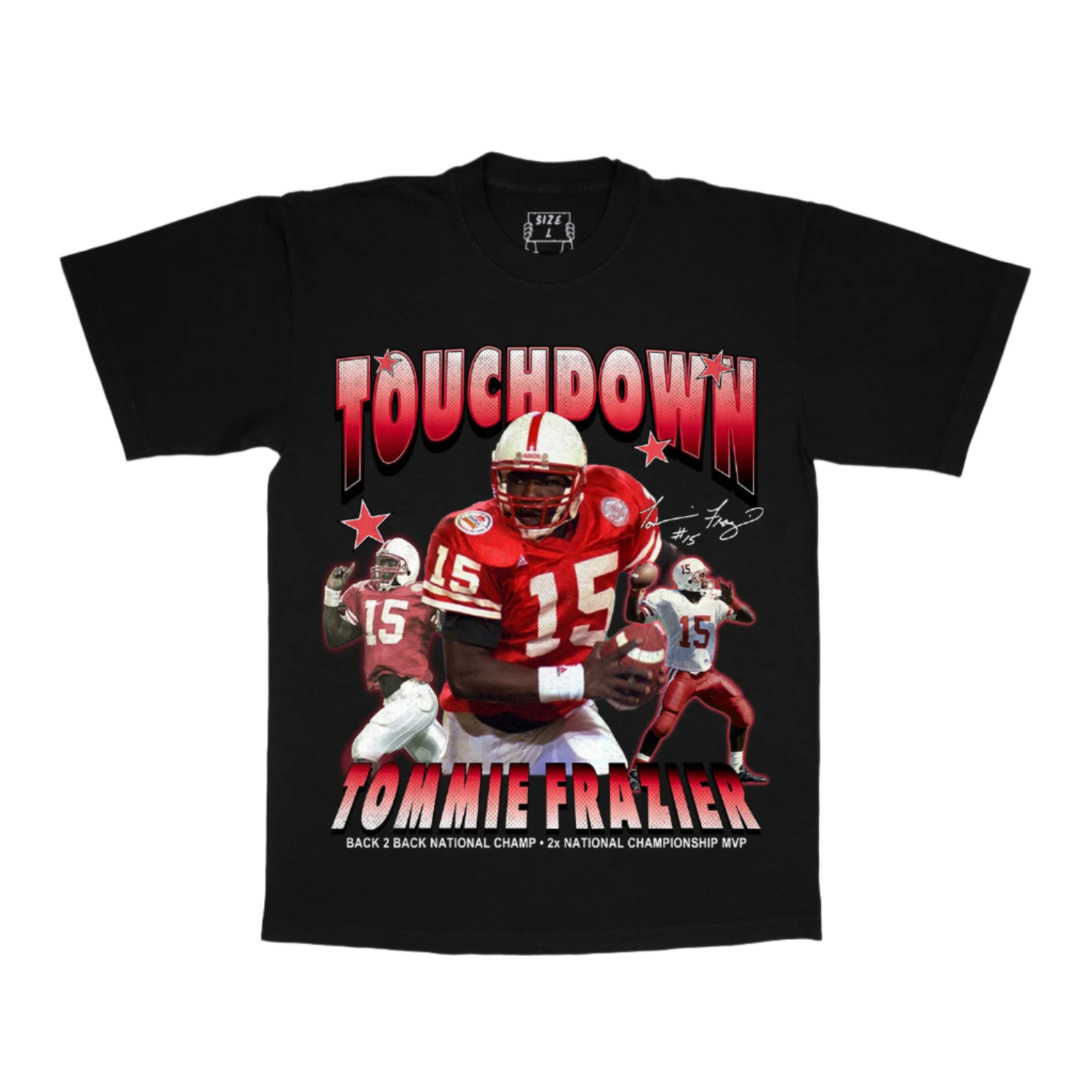 Touchdown Tommie Tee - Black