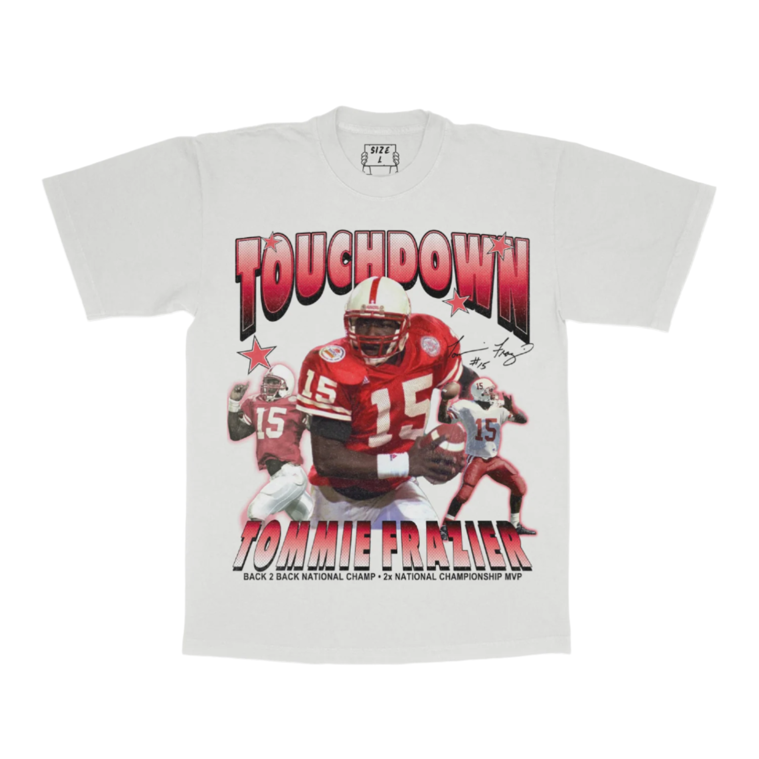 Touchdown Tommie Tee - Cream