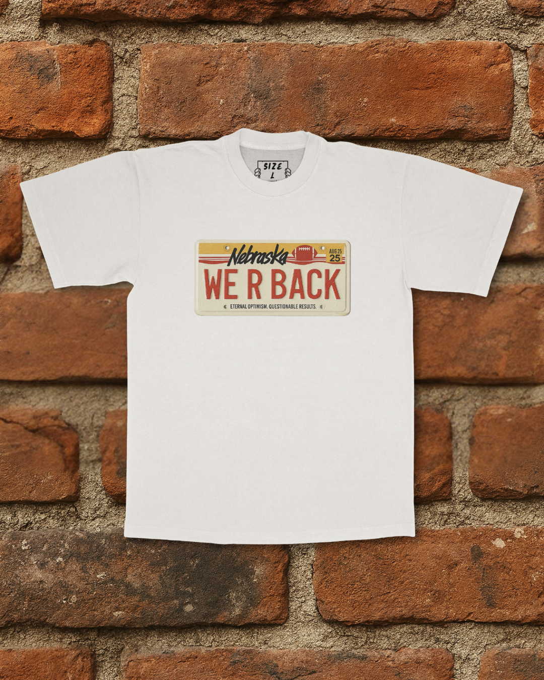 WE R BACK License Plate Tee