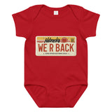 WE R BACK License Plate