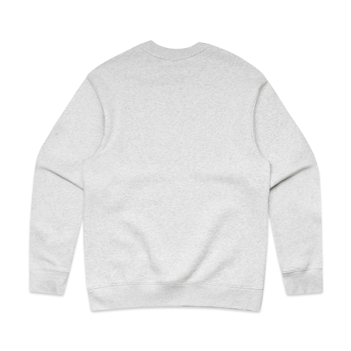 Plain back view of the Jamal Rule Let Rock Roll crewneck