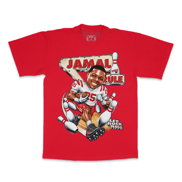 Jamal Rule 'Let Rock Roll' Tee - Red