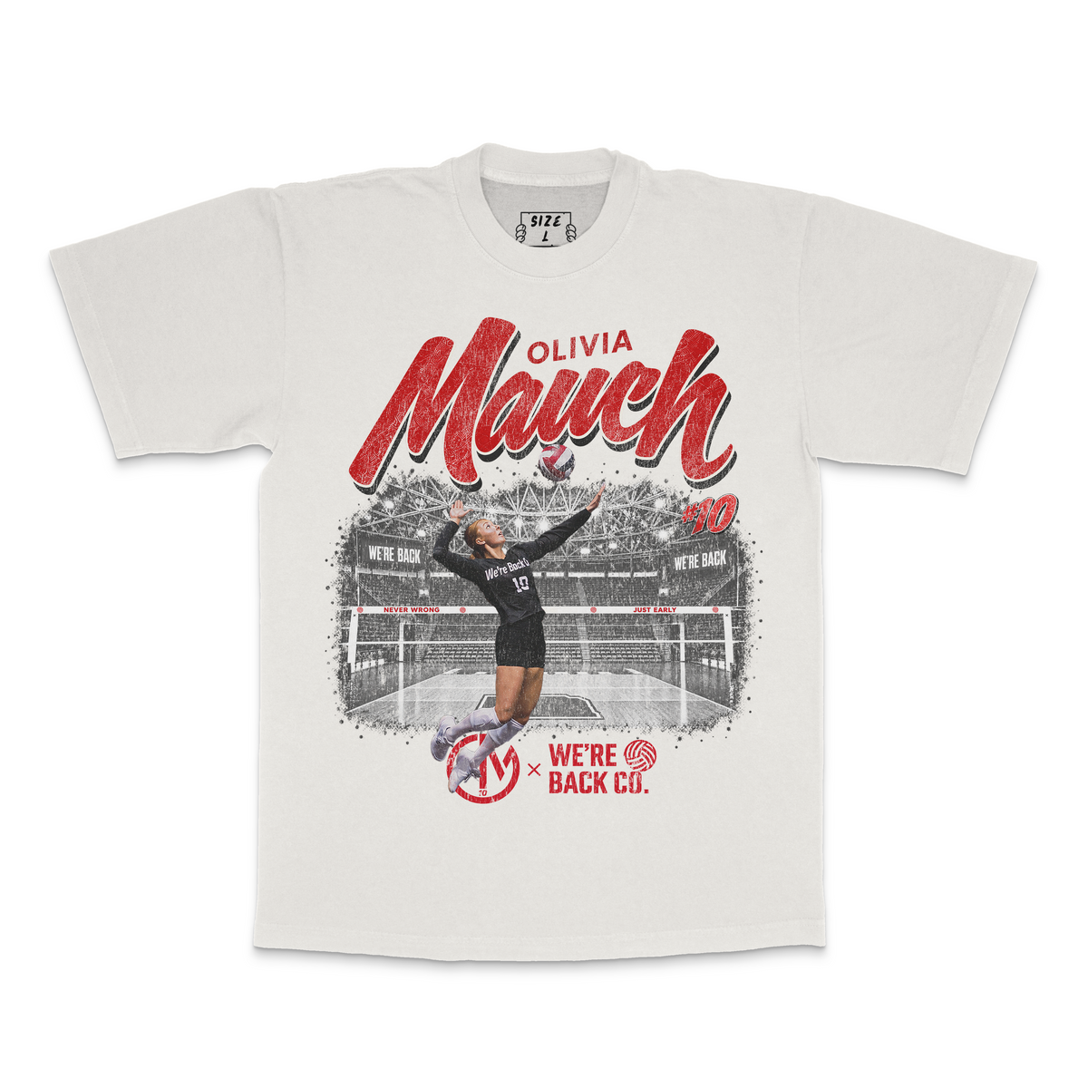 Olivia Mauch 'Different Color' Tee · Faded cream