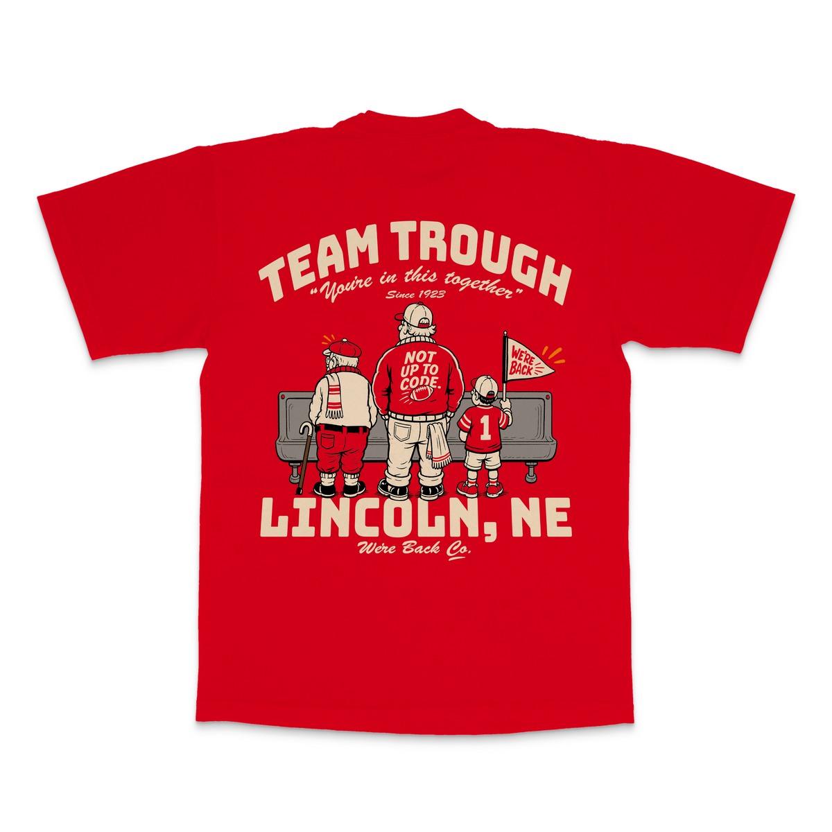 Team Trough Tee | Nebraska Football Apparel | We